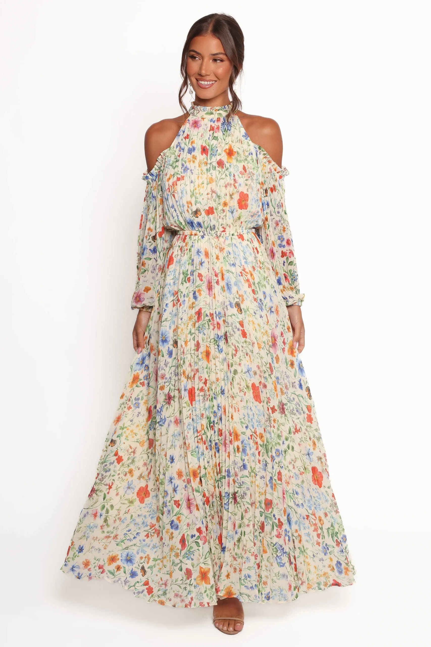 Hilary Pleated Maxi Dress - Image 3